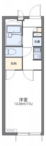 レオパレスパールの間取り|代表的な間取のため実際の間取とは異なる場合があります