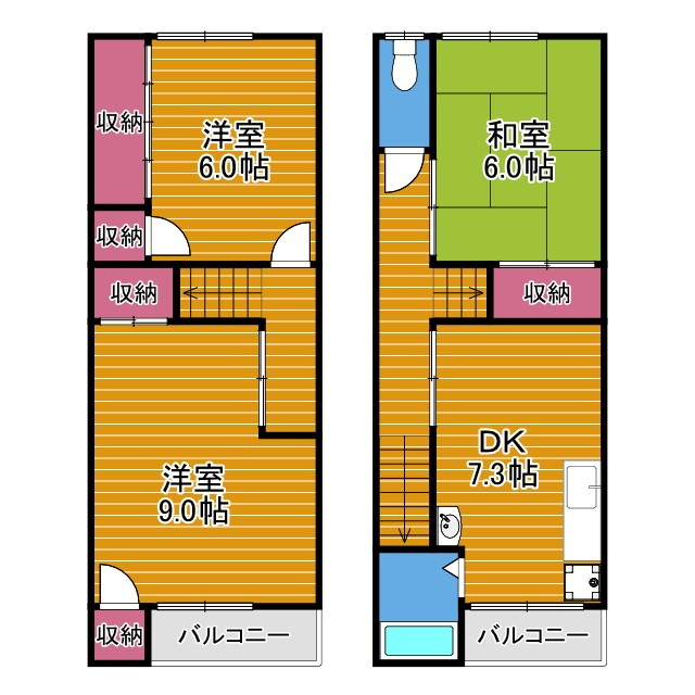 リニュー沢田の間取り