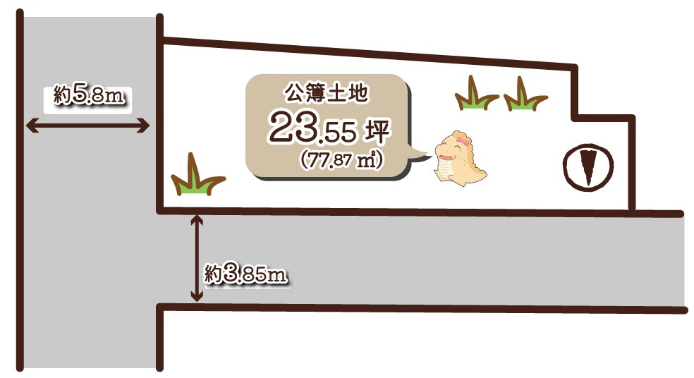 桝屋町の区画図