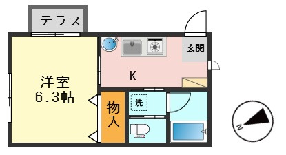 ヘブンリーブルーJの間取り