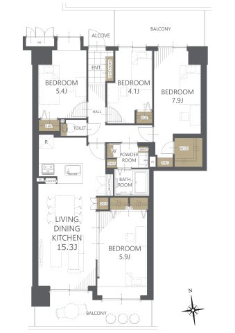 【間取り】モアコート戸塚 