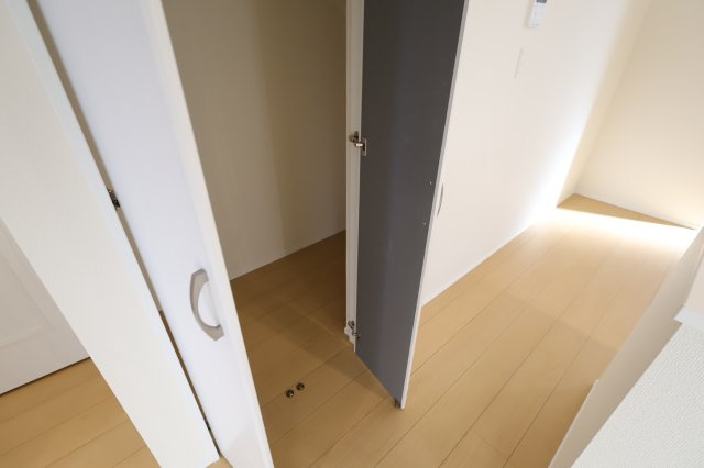 《仲介手数料無料》北区奈良町79-7新築一戸建てハートフルタウンのランドリースペース|撮影日 2025年12月6日 10:10 晴れ