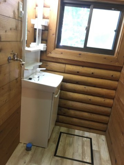 【独立洗面台】 | 小鹿野町　ログハウス