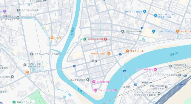 西脇市和布町　第２期　新築一戸建ての地図