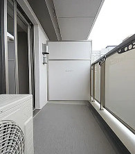 アーバネックス中崎町のバルコニー