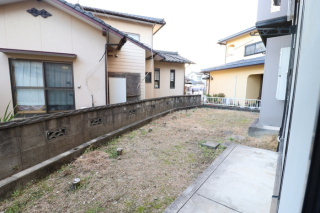 熊本市南区幸田２丁目のアパートのバルコニー