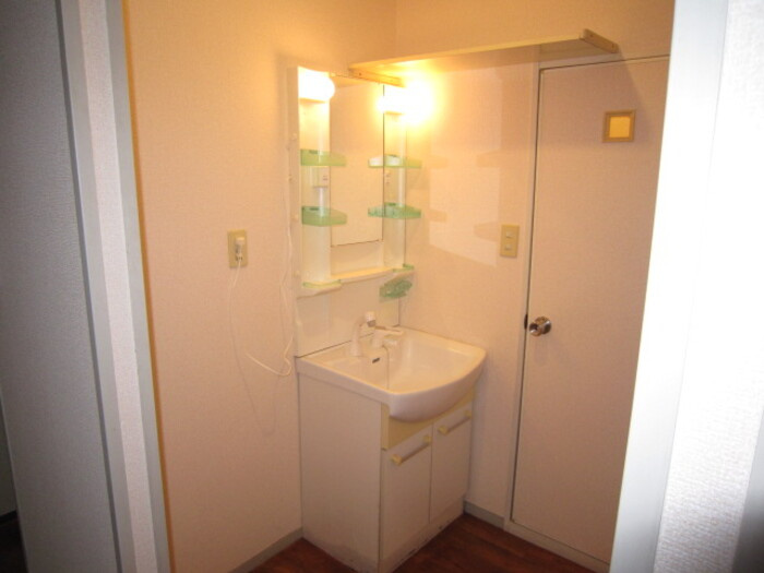 熊本市南区幸田２丁目のアパートの独立洗面台