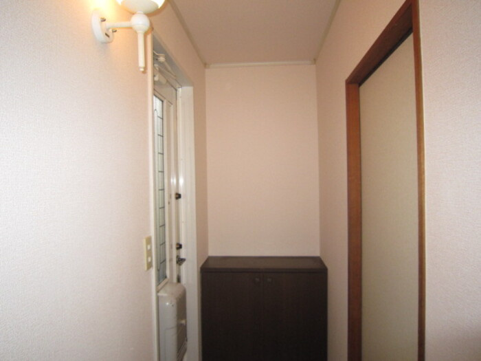 熊本市南区幸田２丁目のアパートの玄関