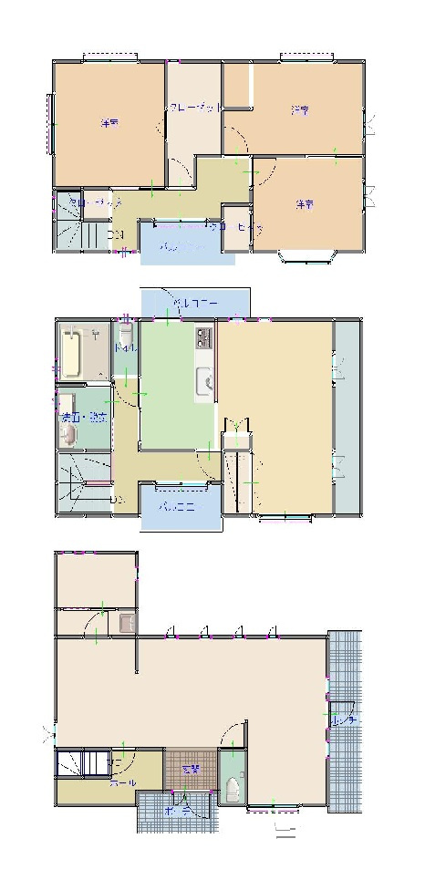 和歌山市有家・店付戸建・72495の間取り