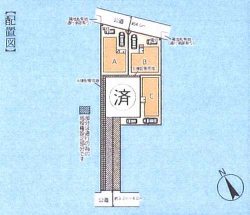 厚木市元町　新築戸建全4棟　C棟の区画図