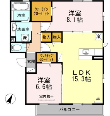 【間取り】 | ファミールタカゼンW棟