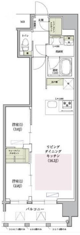 アーバネックス大阪天満宮Iの間取り
