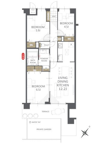 【間取り】ジェム草加ガーデニア 