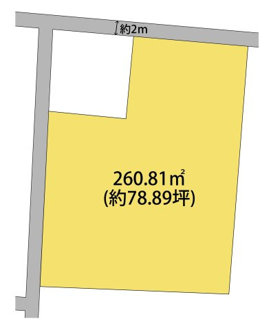 和歌山市小雑賀・土地・127423の区画図
