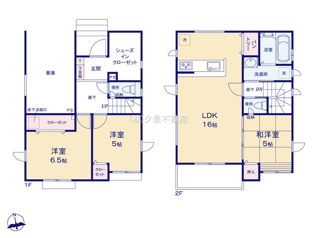 《仲介手数料無料》浦和区瀬ヶ崎１丁目33-18(全1戸)新築一戸建てグラファーレの間取り