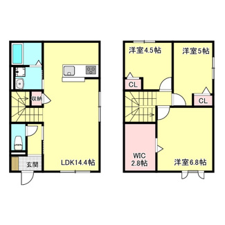 【間取り】 | 岩端町戸建　1