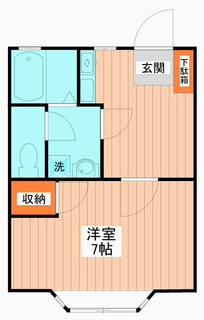 洋室７帖の広々とした部屋です♪