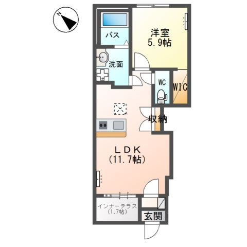 仮）阿見町岡崎新築アパートの間取り