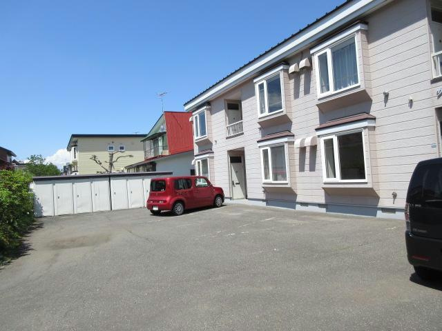 サウスフィールズの駐車場