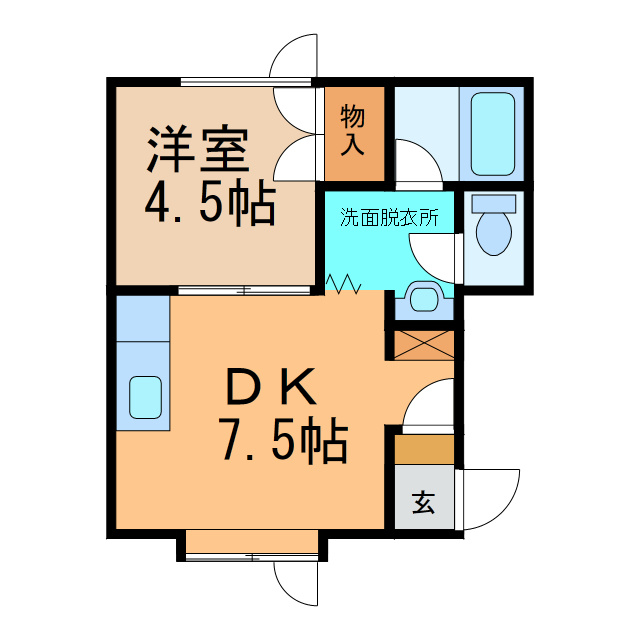 サウスフィールズの間取り