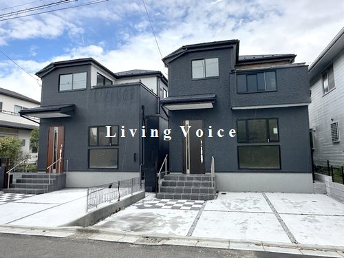 【外観】 | 【仲介手数料０円】伊勢原市高森台3丁目第1期　新築一戸建て　全2棟 | 全体　伊勢原市高森台3丁目第1期　新築一戸建て　全