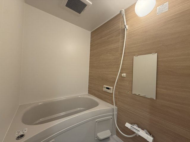 ネオハイツ石山5階最上階　天然木フルリノベーションの浴室