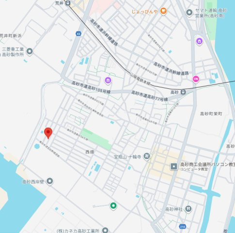 高砂市西畑4丁目　土地の地図