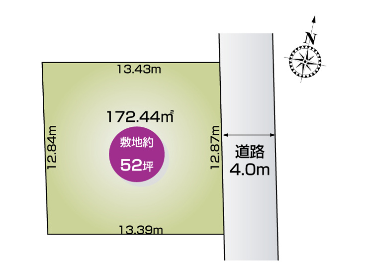 【区画図】宇都宮市岩曽町1期全1区画■ファイブイズホーム■