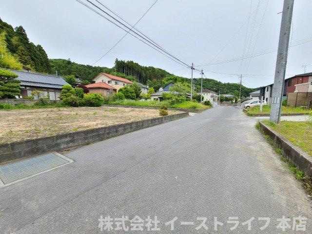 【新築戸建】【土日祝日オープンハウス開催中】　いわき市平中山1期　全3棟　長期優良住宅　ラスト1棟！の前面道路含む現地写真|北側5.2ｍ公道