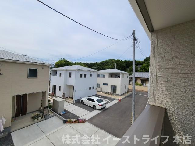 【新築戸建】【土日祝日オープンハウス開催中】　いわき市平中山1期　全3棟　長期優良住宅　ラスト1棟！の展望|3号棟写真　バルコニーからの眺望です