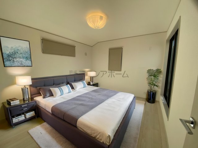 所沢市山口・全3棟　新築未入居一戸建　1号棟の寝室|2F洋室7.0帖(家具はCG画像での表示になります。)