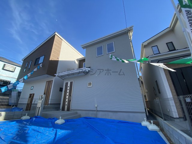 所沢市山口・全3棟　新築未入居一戸建て　2号棟の外観|建物完成しました！この機会にぜひ一度ご覧くださいませ！