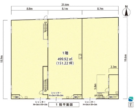 大阪市鶴見区今津北1丁目工場の間取り
