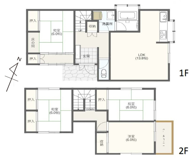 【間取り】 | 高砂市阿弥陀町地徳　中古戸建 | 4LDKです。