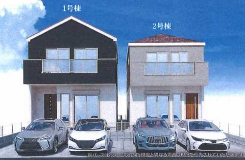 海老名市中野1期　新築戸建全2棟　１号棟の外観