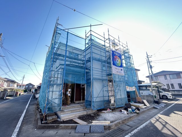 新築　前橋市箱田町　Heartful　Town　１号棟の外観|現地写真　2025年12月完成予定！類似物件のご内覧等、お気軽にお問合せください♪　							
