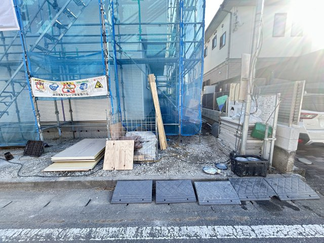 新築　前橋市箱田町　Heartful　Town　１号棟の駐車場|現地写真　駐車スペースは2台分可能です！
