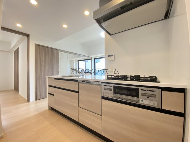 プレシス所沢元町　のキッチン|リビングが見渡せる対面式キッチン