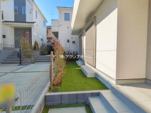 所沢市東所沢3丁目・全4棟　新築一戸建　B号棟の庭|現地写真（2026年1月29日撮影）