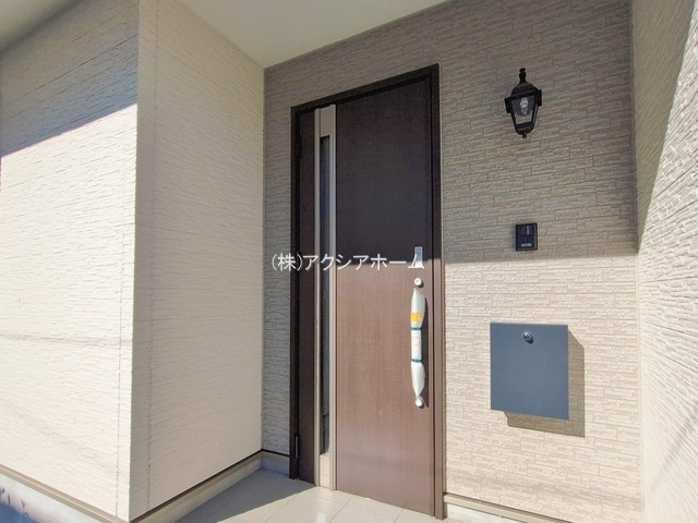 所沢市東所沢3丁目・全4棟　新築一戸建　B号棟の玄関|現地写真（2026年1月29日撮影）