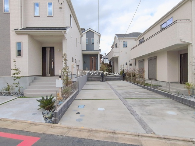 所沢市東所沢3丁目・全4棟　新築一戸建　C号棟の前面道路含む現地写真|2025年10月7日撮影