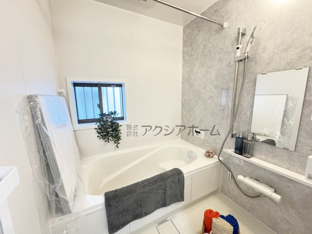 所沢市東所沢3丁目・全4棟　新築一戸建　D号棟の浴室|1坪サイズ・浴室乾燥機付ユニットバスで一日の疲れを癒しましょう♪