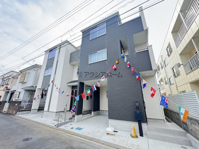 所沢市弥生町・全2棟　新築一戸建　A号棟　～3階建～の外観|現地写真（2025年11月20日撮影）