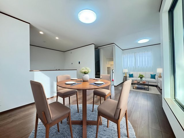 所沢市弥生町・全2棟　新築一戸建　B号棟　～3階建～の外観|現地写真（2025年10月30日撮影）