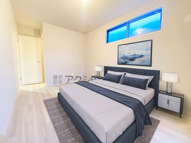 東村山市野口町3丁目・全1棟　新築一戸建　～LDK17帖～の寝室|2階　9.2帖　洋室（家具はCG画像での表示になります）