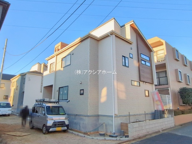 所沢市小手指町4丁目・全5棟　新築一戸建　1号棟の前面道路含む現地写真|2025年10月7日撮影