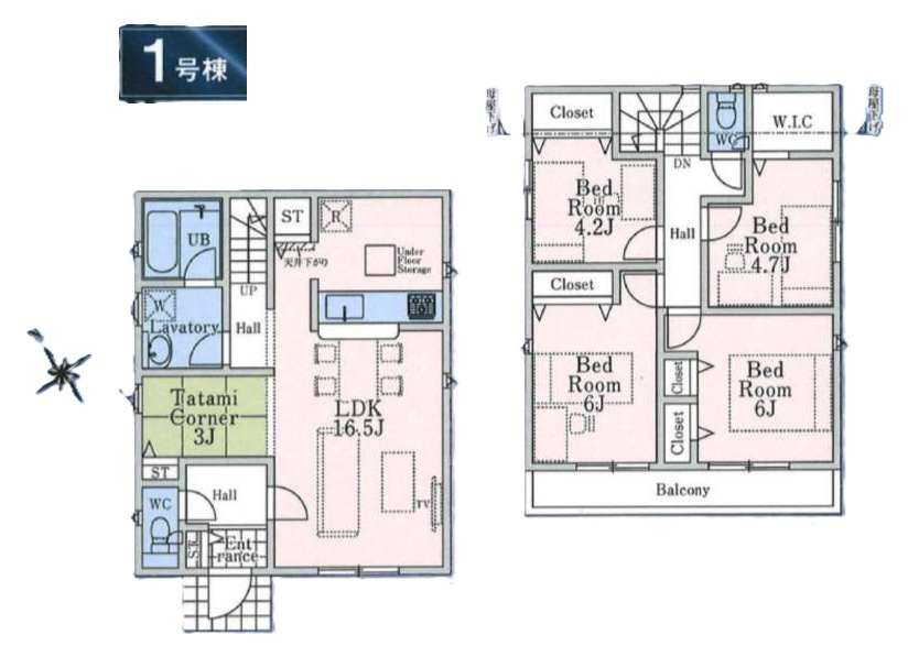 武蔵村山市残堀5丁目・全13棟　新築一戸建　1号棟
