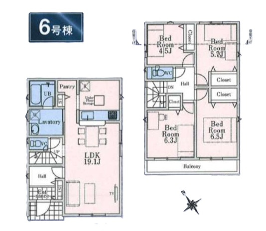 武蔵村山市残堀5丁目・全13棟　新築一戸建　6号棟
