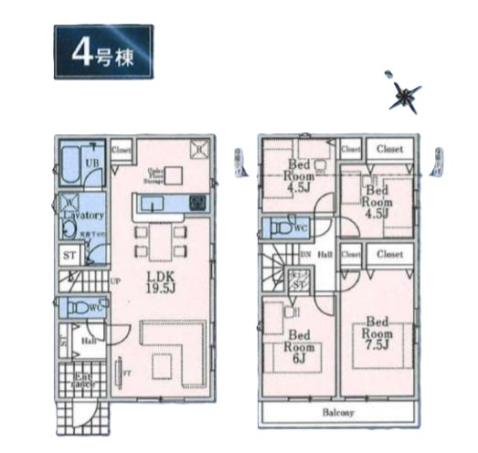 武蔵村山市残堀5丁目・全13棟　新築一戸建　4号棟