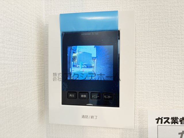 所沢市北原町・全1棟　新築一戸建　～LDK18.6帖～の設備|録画機能付モニターインターホン
